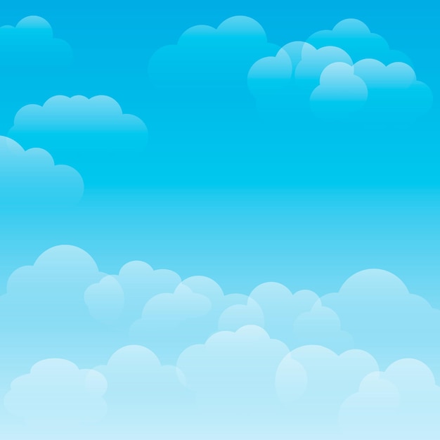 Vector cloud background