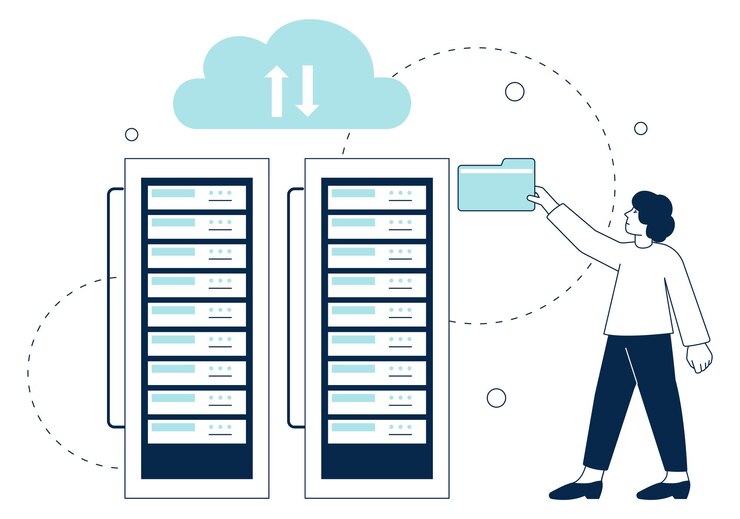 Vector cloud backup for data storage file document server