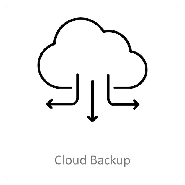 Cloud-backup en Big Data-iconconcept