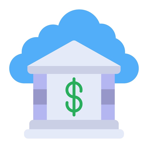 Икона облачного банковского обслуживания