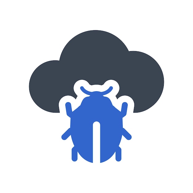 Cloud bug icon