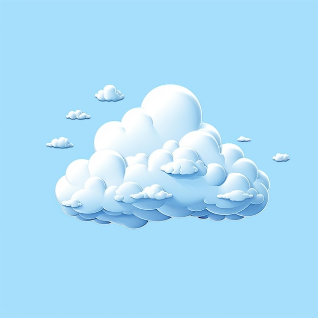 Vector cloud cartoon vector