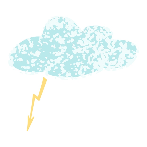 Cloud colorful illustration