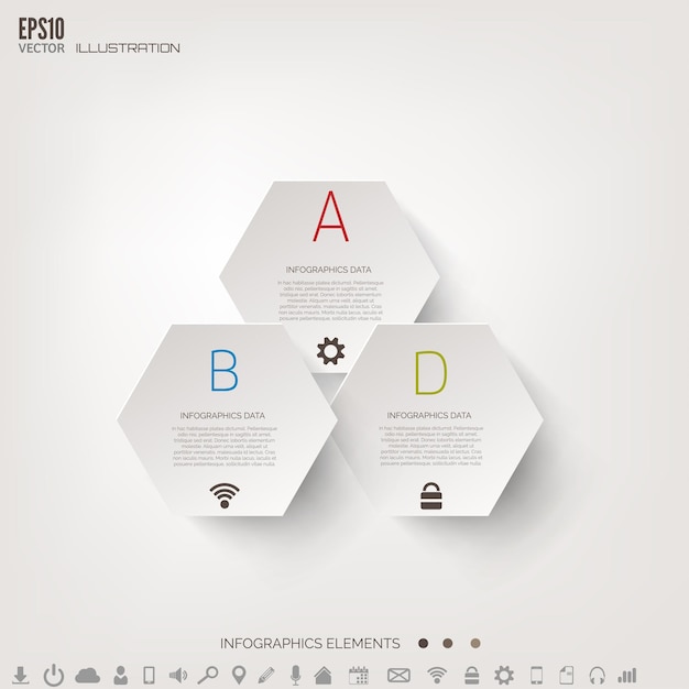 Cloud computing achtergrond met web iconen sociale netwerk mobiele app infografische elementen