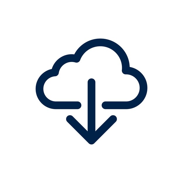 Cloud Computing Computer cloud and Cloud Hosting icons Cloud storage and Network Vector icon