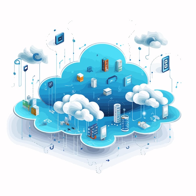 Cloud_Computing_Concept_vector_geïllustreerd