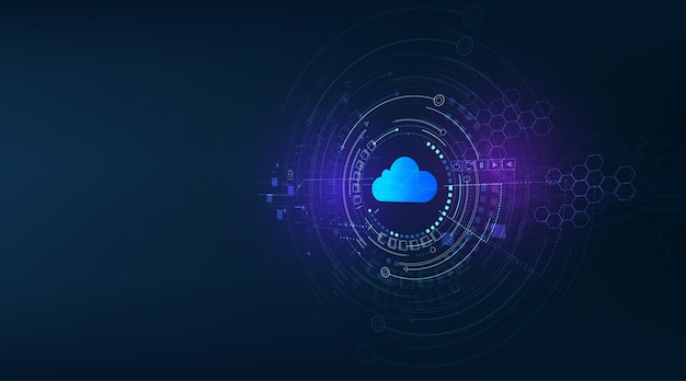 ベクトル クラウドコンピューティングの概念抽象的なクラウド接続技術の背景