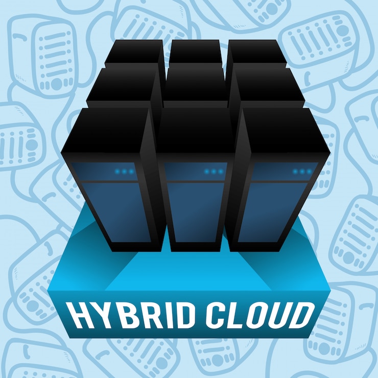 वेक्टर cloud computing design