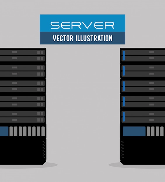 Vettore design del cloud computing