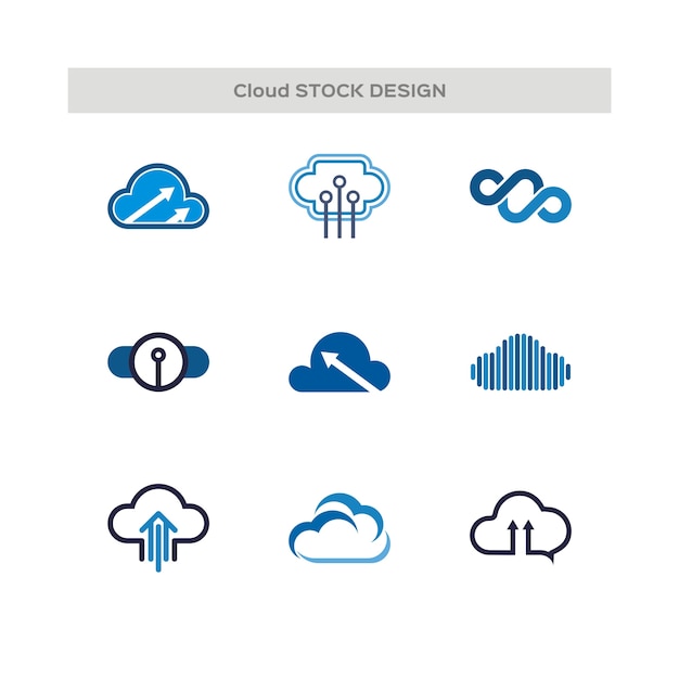 Cloud computing en opslag-logo