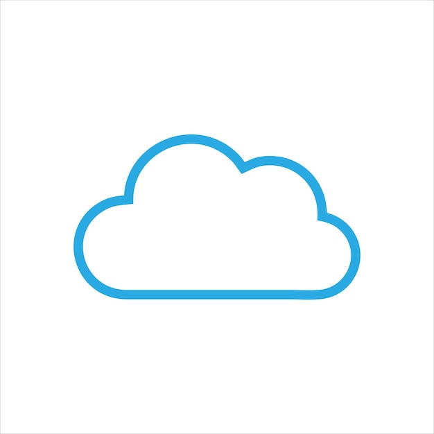 Cloud computing icon design template vector