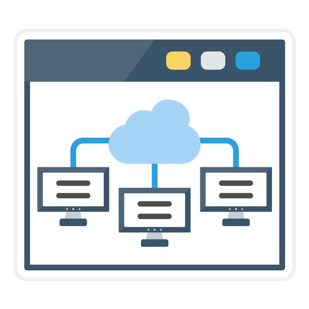 Vector cloud computing icon vector image can be used for seo and sem