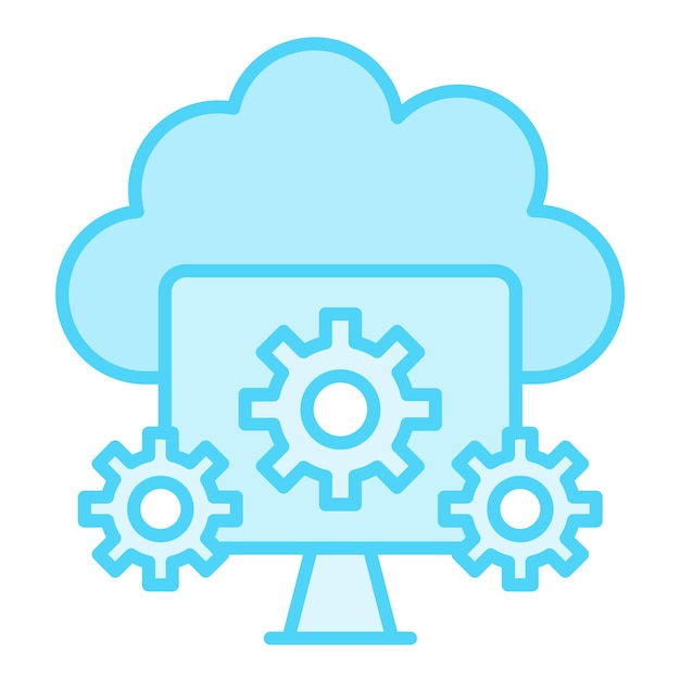 Cloud Computing icoon vector afbeelding Kan worden gebruikt voor Cloud Computing