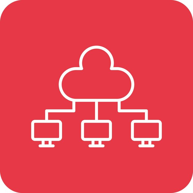 Cloud computing icoon vector afbeelding Kan worden gebruikt voor Web Hosting