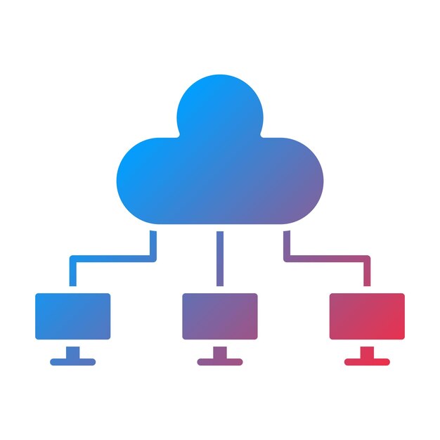 Cloud computing icoon vector afbeelding Kan worden gebruikt voor Web Hosting