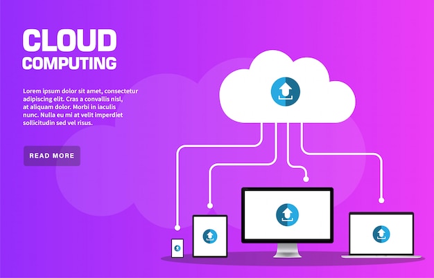 Cloud computing landing page