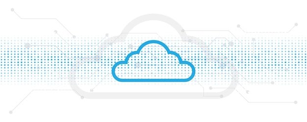 Cloud computing opslagtechnologie achtergrond digitale datadiensten innovatieconcept