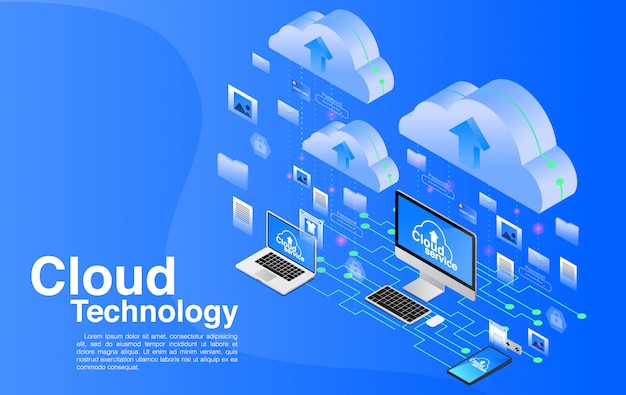 Tecnologia di cloud computing.