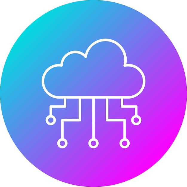 Cloud Computing vector icon Can be used for Smart City iconset