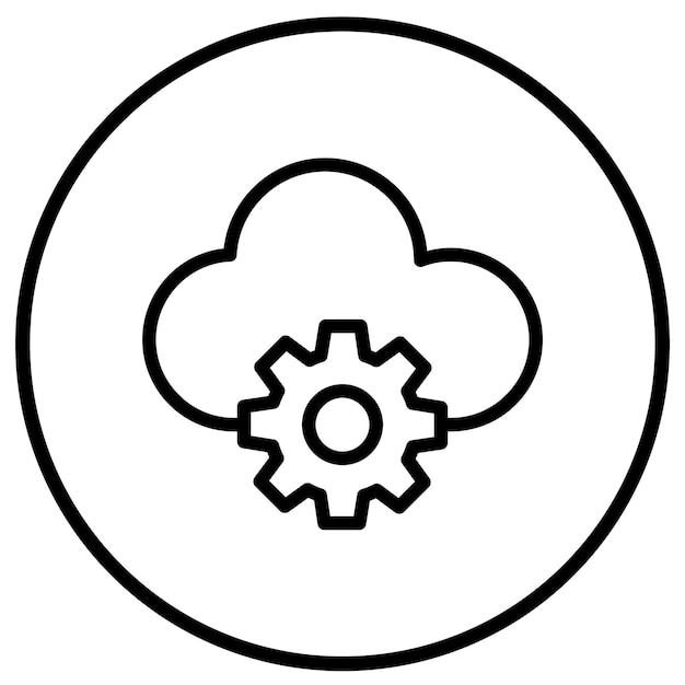 Cloud Computing Vector Icon Design Illustratie