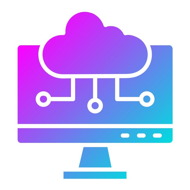 Cloud computing Vector Icon Design Illustration