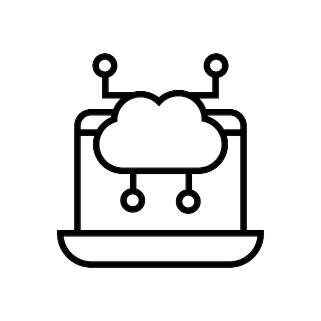 cloud computing vector icon