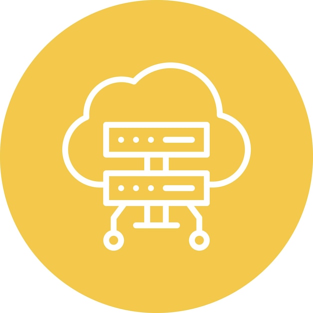 Cloud Computing vector icoon illustratie van Codering en Ontwikkeling icoon set