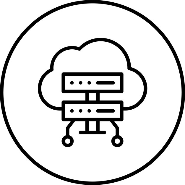 Cloud Computing vector icoon illustratie van Codering en Ontwikkeling icoon set