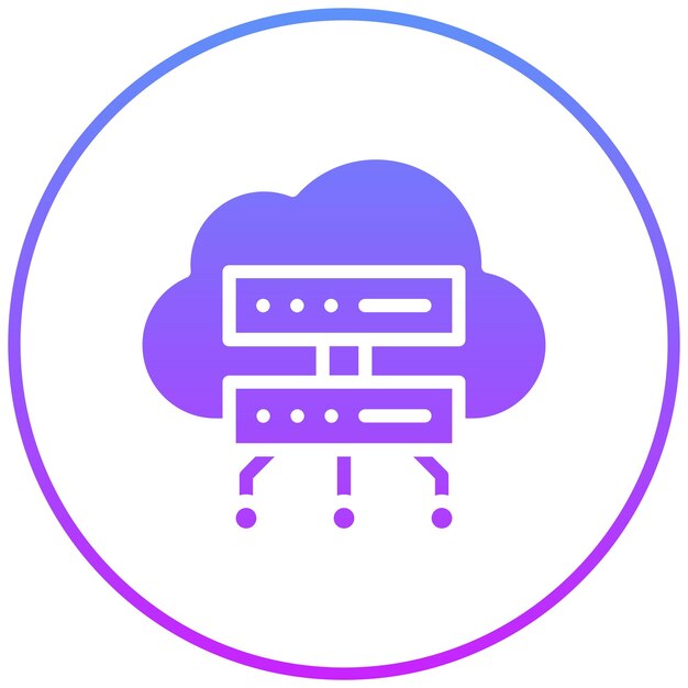 Cloud computing vector icoon illustratie van Smart City icoon set