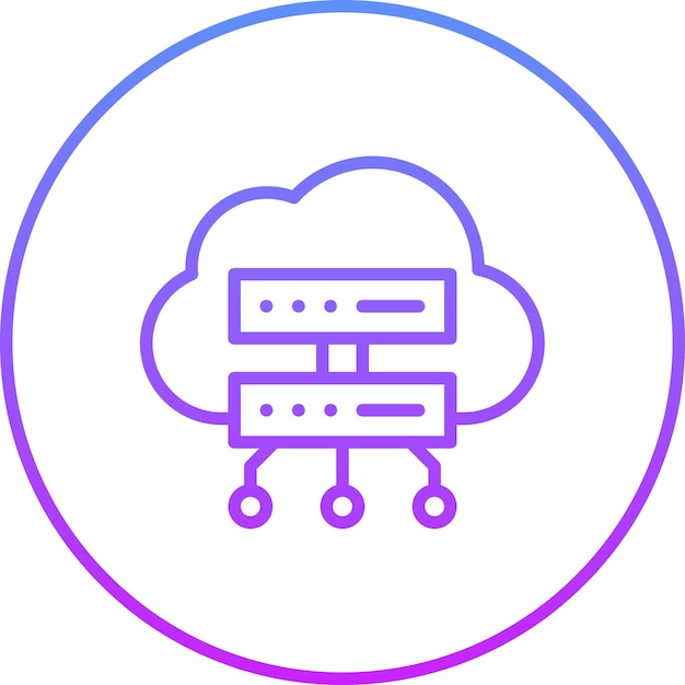 Cloud computing vector icoon illustratie van Smart City icoon set