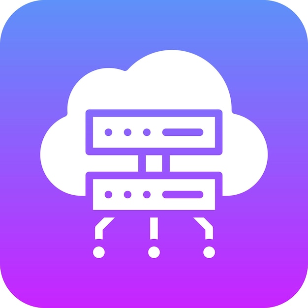 Cloud computing vector icoon illustratie van Smart City icoon set