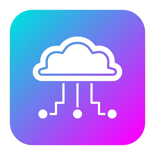 Cloud Computing vector icoon Kan worden gebruikt voor Web Hosting iconen