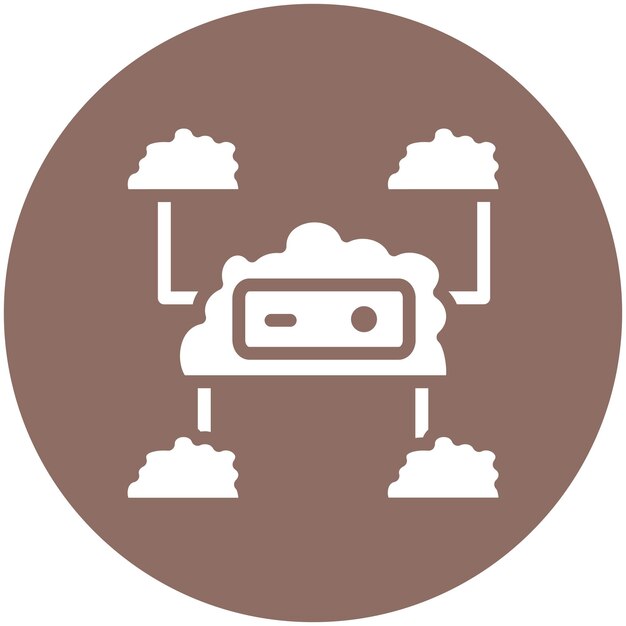 Cloud Computing vector icoontje illustratie van Cloud Computing icoonset