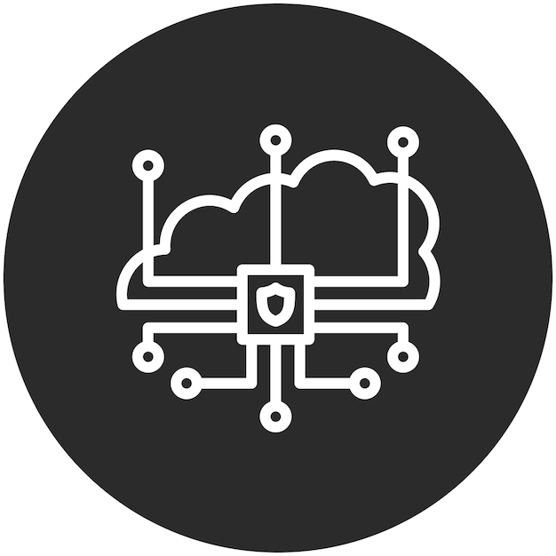 Cloud computing vector icoontje illustratie van Seo en Web icoonset