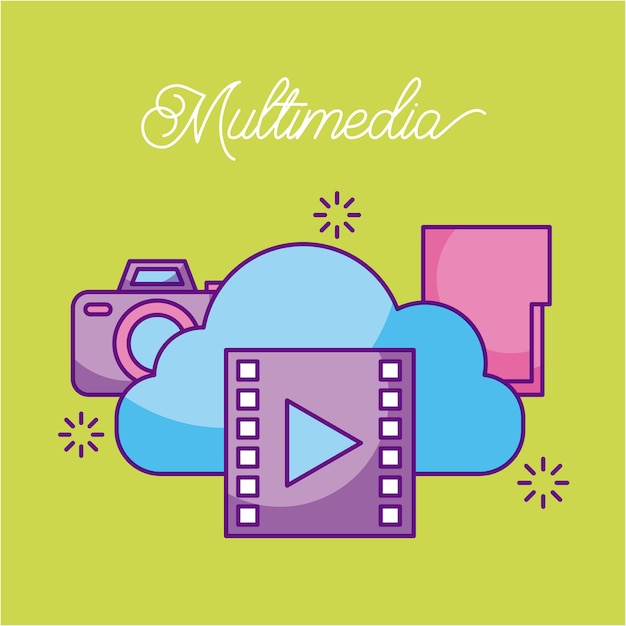 Cloud computing video movie file photo information media