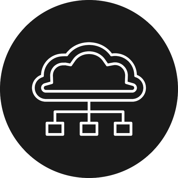 Cloud Connection vector icoon Kan worden gebruikt voor Web Hosting iconset