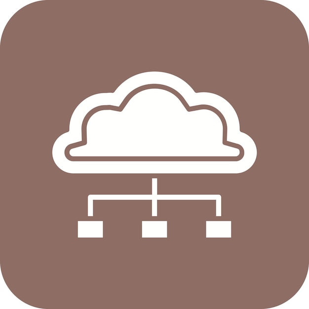 Cloud Connection vector icoon Kan worden gebruikt voor Web Hosting iconset