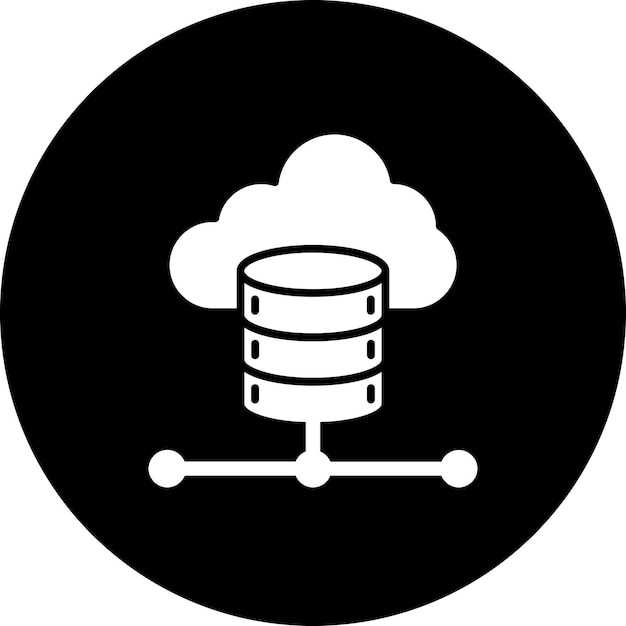 Vector cloud data icon