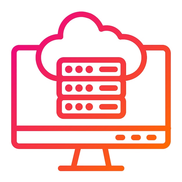 Cloud data Vector Icon Design Illustratie