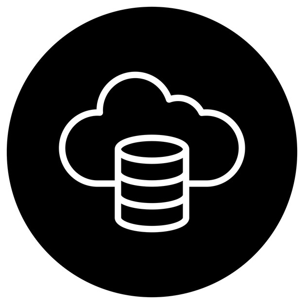 Cloud data Vector Icon Design Illustratie