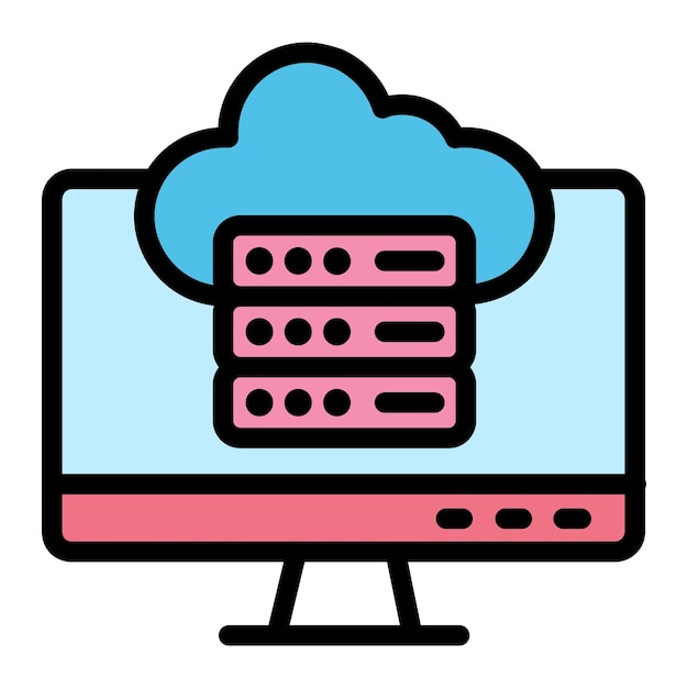Cloud data Vector Icon Design Illustratie