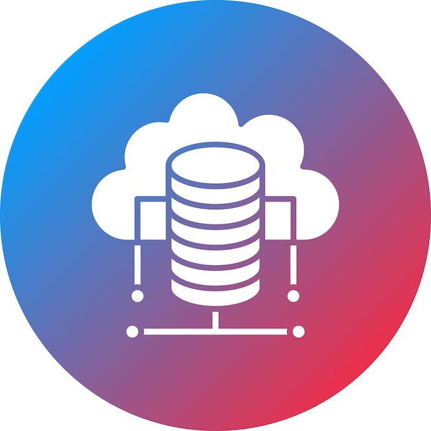 Cloud Database icoon vector afbeelding Kan worden gebruikt voor Cloud Computing