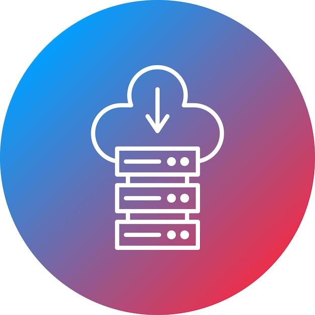 Cloud Database icoon vector afbeelding Kan worden gebruikt voor Web Hosting