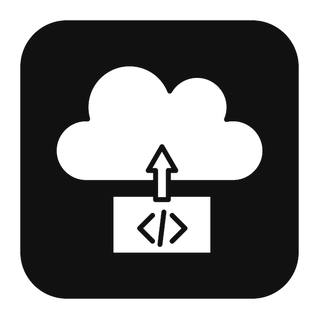 クラウドデプロイメントベクトルのアイコンをNo Codeアイコンセットに使用できます