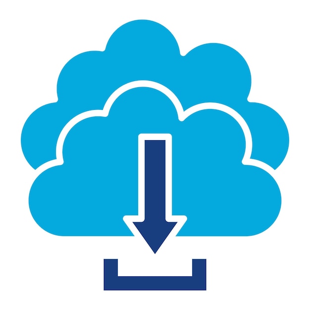 Вектор Скачать cloud duotone иллюстрация