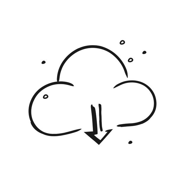 Vector cloud download icon vector illustration on white background isolated vector eps 10