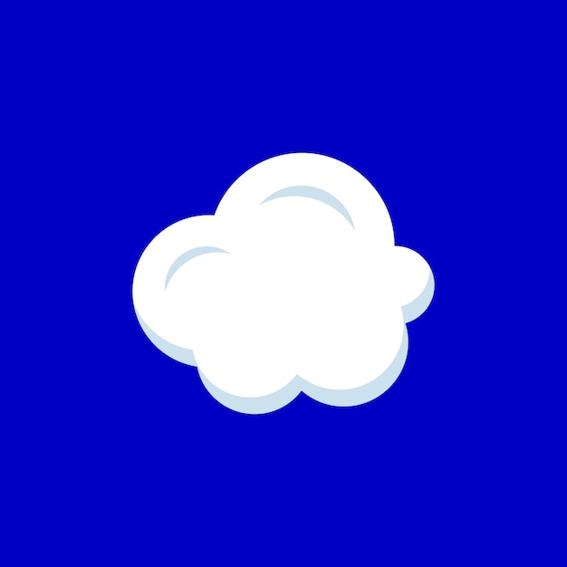 Cloud element vector flat design