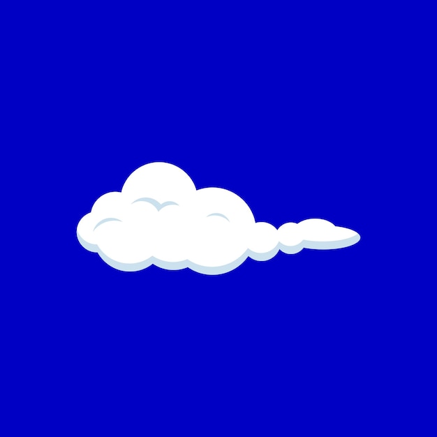 Cloud Element Vector Flat Design