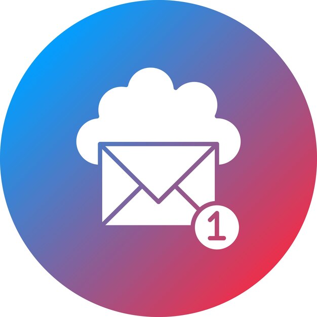 Cloud Email icon vector image Can be used for Cloud Computing