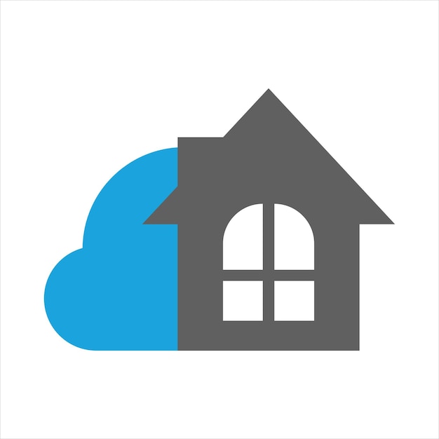 Cloud- en home-logo-ontwerp